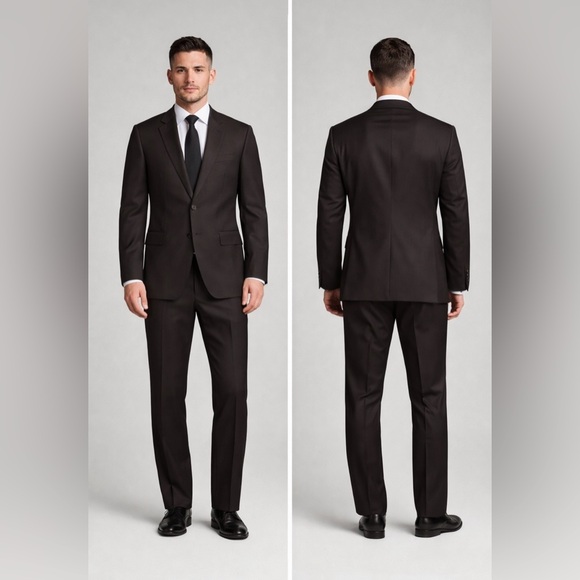 Ermenegildo Zegna Dark Brown Suit 42 R
